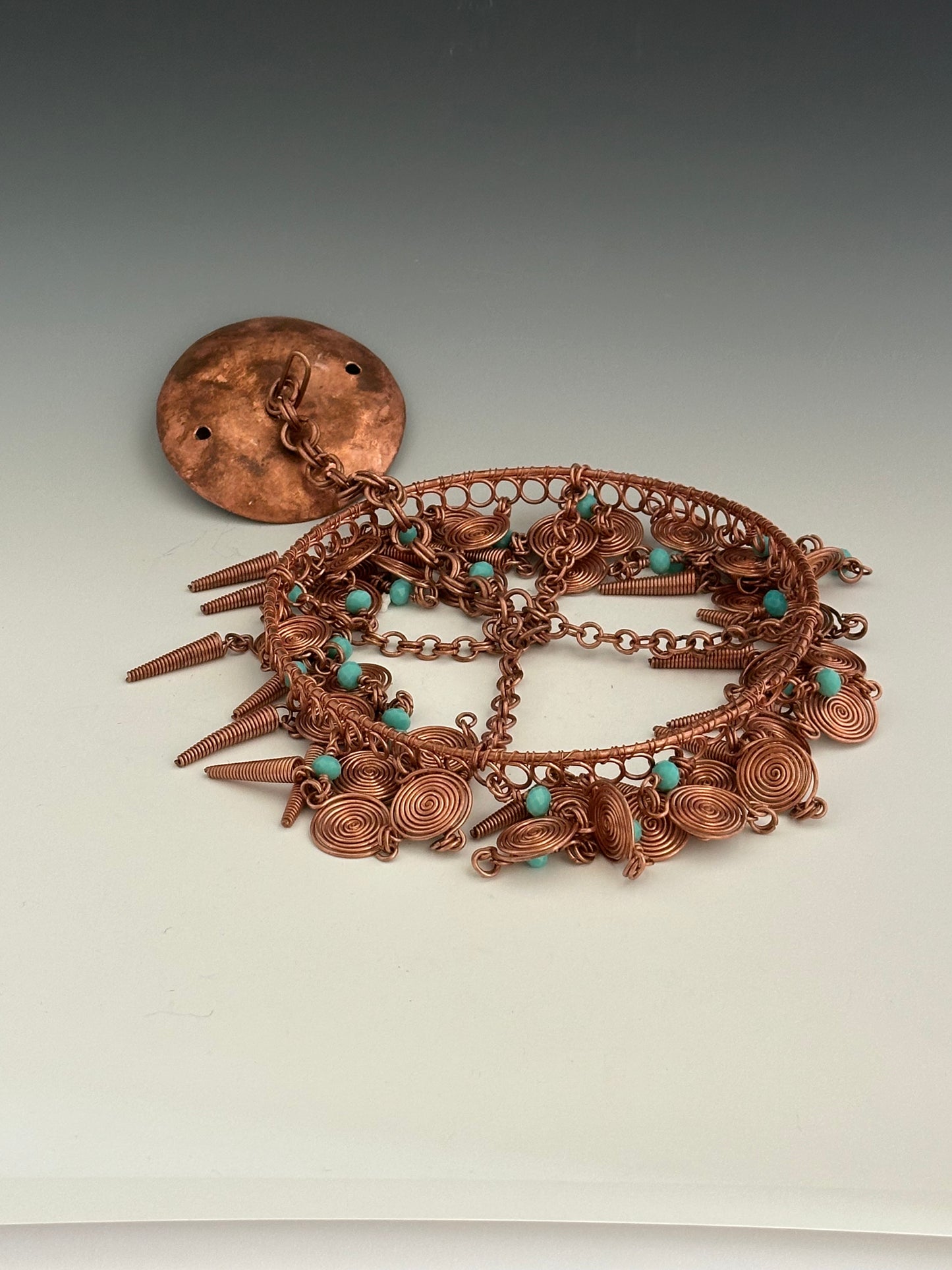 COPPER PENDANT LIGHT SHADE