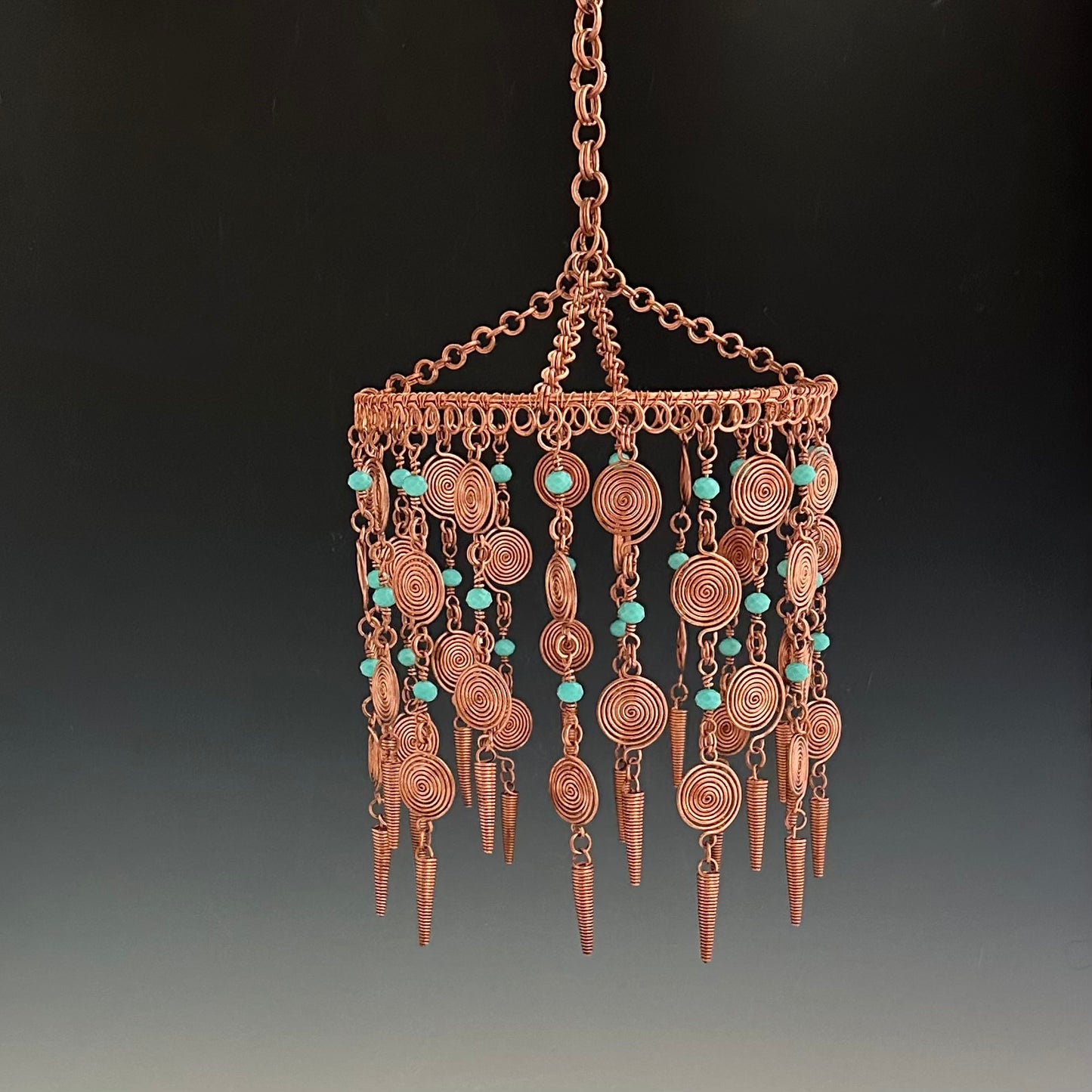COPPER PENDANT LIGHT SHADE