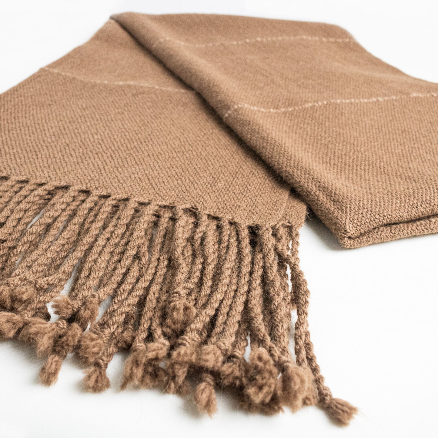 BROWN ALPACA SHAWL