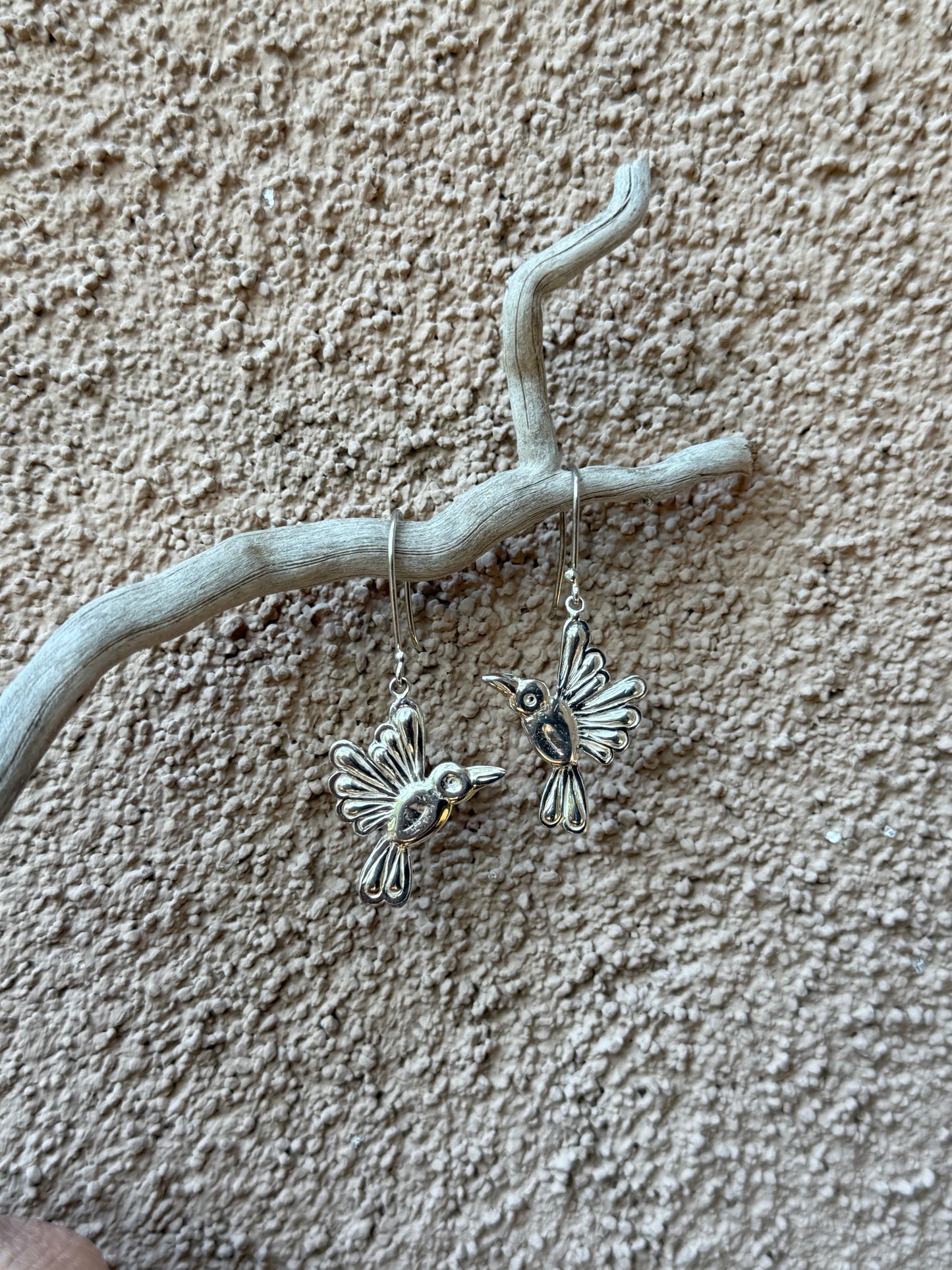 Hummingbird Silver Earring