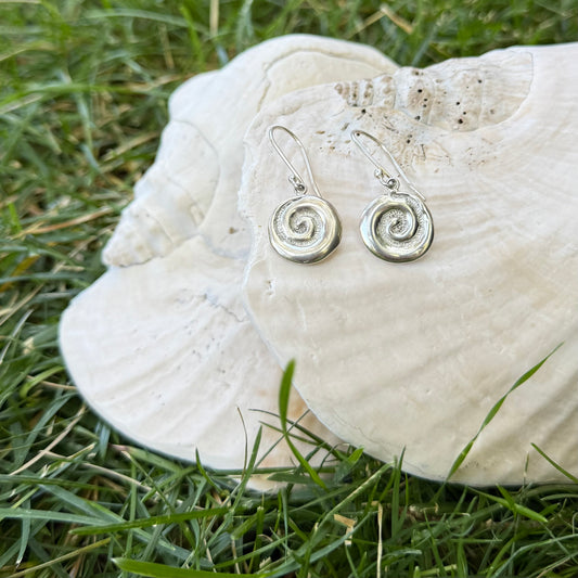 Spiral Silver Earrings