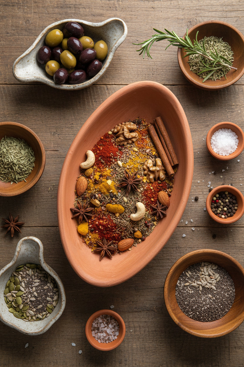 Oval Pomaire Greda Clay Bowl