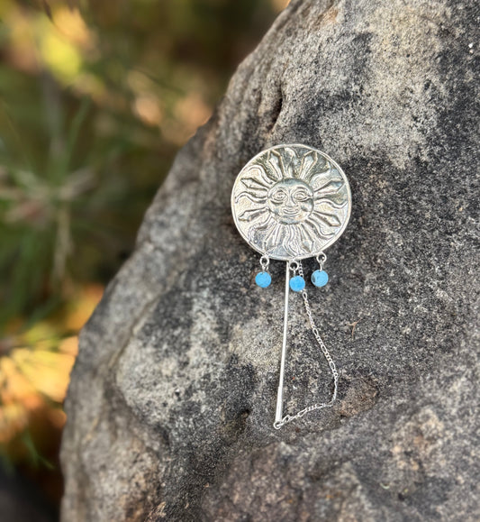 Brooch, Sun design