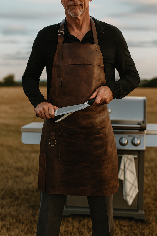 Genuine Leather Apron, for BBQ, Woodworking, Blacksmith